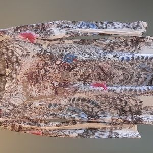 Mushkn by Sienna Rose Long sleeve blouse. Round neck bohemian Medium Sem…